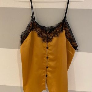 SATIN LACE TANK